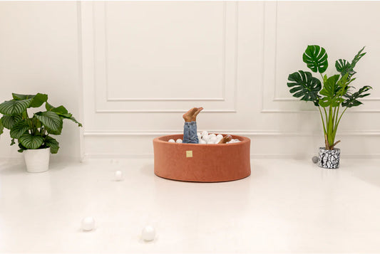 Velvet Ecru ballenbak 90x30 + 200 ballen