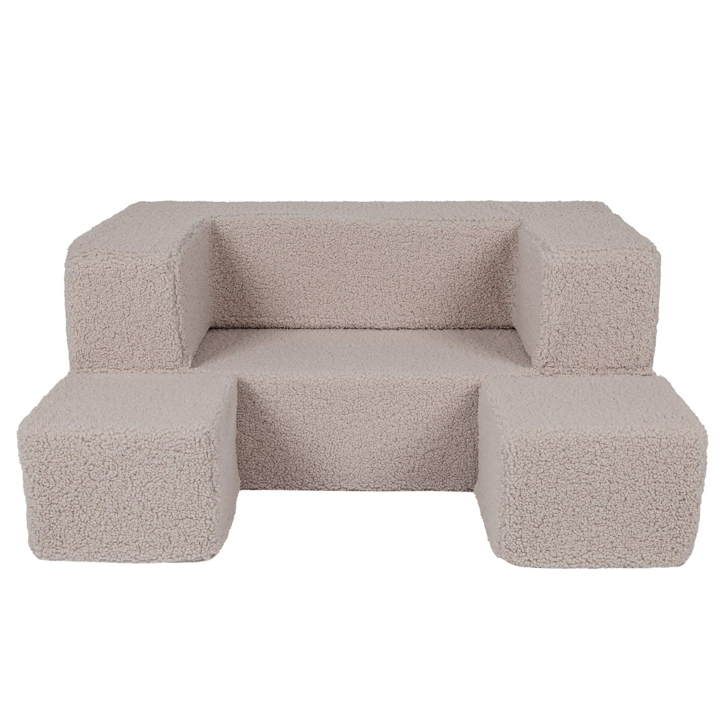 Bearly kinderspeelbank licht Grijs/Taupe